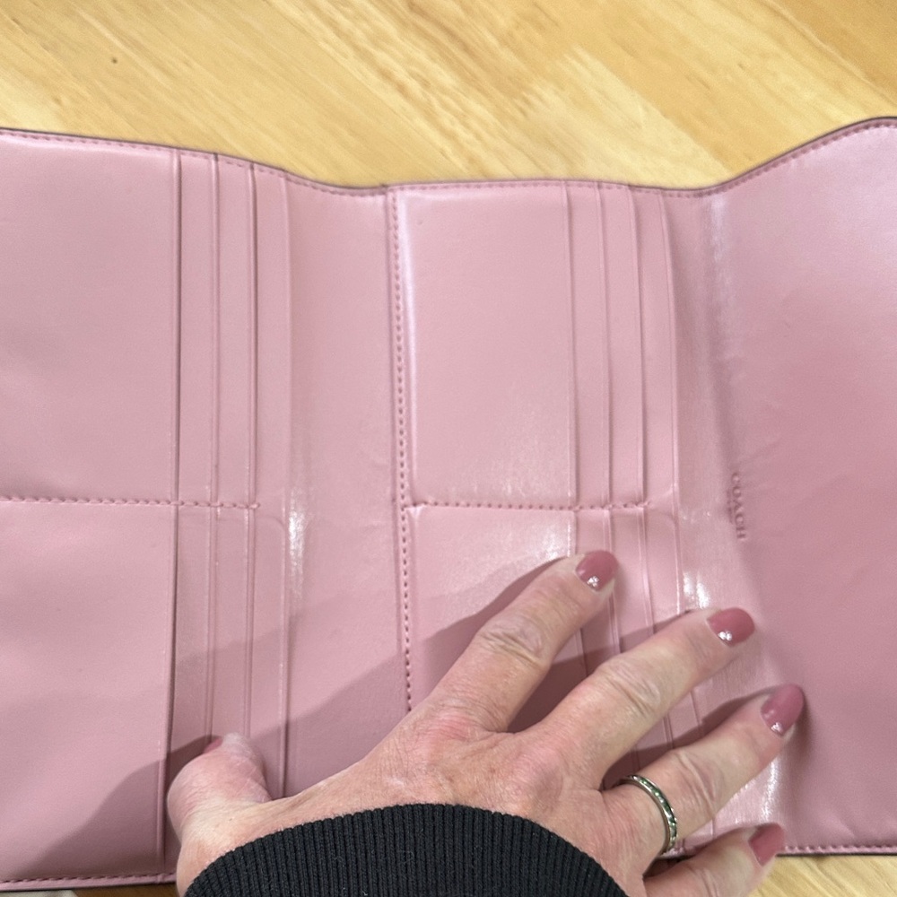 Coach NWOT Pink and Brown Women's Wallet - Picture 2 of 5